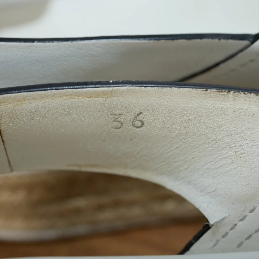 Prada White Leather Crisscross Platform Espadrille Sandals 36 Slingback Flatform